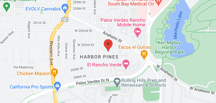 map of 26320 Senator Harbor City, CA 90710